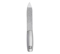ZWILLING Sapphire Nail File (coarse and fine grained file surfaces for shortening and shaping, cleaning tip), Premium, Black, 90 mm