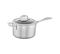 ZWILLING Spirit 3-ply 4-qt Ceramic Nonstick Saucepan, Stainless Steel