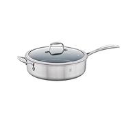 ZWILLING Spirit 3-ply Ceramic Nonstick Saute Pan, 5-qt, Stainless Steel