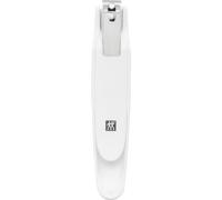 ZWILLING Toenail Clipper (with nail catcher, extra large, sharp straight edge, for left and right handers), Premium, White, 145 mm