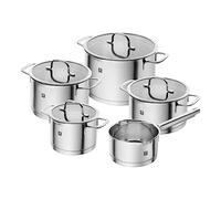 ZWILLING TrueFlow Stainless Steel Pot Set, 5 Pieces, Pouring Function, Suitable for Induction, Silver