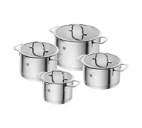 ZWILLING TrueFlow Stainless Steel Pot Set, 4 Pieces, Pouring Function, Suitable for Induction, Silver