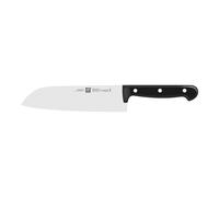 ZWILLING Santoku Knife, Blade length: 18 cm, Large blade, Special stainless steel/Plastic handle, Twin Chef, Silver/Black