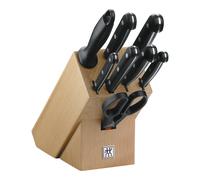 ZWILLING TWIN Gourmet 9-pcs, Knife block set, natural