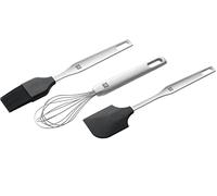 Zwilling Twin Stainless Steel Pastry Brush + Dough Scraper + Whisk, Silver Or Metallic Gray