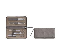 ZWILLING TWINOX 5-pcs Calf leather Zip fastener case taupe