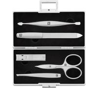 Zwilling TWINOX 97718-001-0 Manicure Set 5-Piece Aluminium Case for Manicure Pedicure Black Velvet Inlay