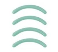 ZWILLING TWINOX Replacement Eyelash Curler Pads, 4-pcs | Silicone | mint-green