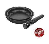ZWILLING Unlock 3-pcs Aluminium Frying pan set black