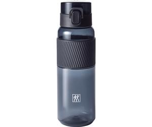 ZWILLING Water Bottle 680 ml, Leakproof, Fruit Infuser, Black | Shatterproof Tritan, Safety Lock, Wrist Strap