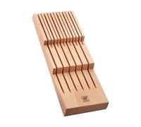 Zwilling Knife Holder for Drawers, Drawer Insert, for 12 Knives, 41 x 15.5 x 4.8 cm. - Wood, Braun