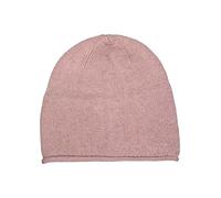 Zwillingsherz Beanie Slouch Hat with Cashmere for Girls Boys Children - HighQuality Cashmere Cap in Plain Pattern Motif - Perfect for Spring Summer Autumn Winter - Warm Hood, antique pink, One Size