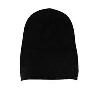 Zwillingsherz Slouch 100% Cashmere Beanie Knit hat for Girls/Boys - Beanie - Unisex - One Size - Warm and Soft in Summer, Fall and Winter (Black), 3770.11