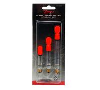 ZWIM 3pcs Clear Loaded Pellet Waggler Carp Fishing Float Set with Float Adaptor & Hi-Viz Tips - Strong Durable - Long Distance Cast [21-0008]