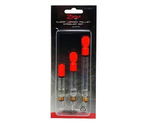 ZWIM 3pcs Clear Loaded Pellet Waggler Carp Fishing Float Set with Float Adaptor & Hi-Viz Tips - Strong Durable - Long Distance Cast [21-0008]