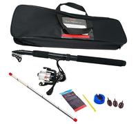 ZWIM - Complete Feeder Ledger Tele Fishing Set - 3m Telescopic Rod Size 30 Front Drag Reel 2 Quiver Tips & Method Feeders & Assorted Terminal Tackle Contained in Carry Bag [12K-20FT300]