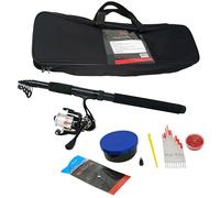 ZWIM - Complete Float Tele Fishing Set - 3m Telescopic Rod Size 30 Front Drag Reel 10 Piece Clear Float Set & Plummet Weight - Assorted Terminal Tackle All Contained in Carry Bag [12K-20WT300]