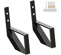Zwinz Steel Stair Riser 1 Step, Metal Stair Stringers for Deck Height 11.9 inches, Steel Stair Step Riser for Outside Stairs (2Pack)