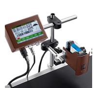 ZWJABYY Automatic Coding Machine,Industrial Inkjet Printer,Online Coding Machine,Date Coding Machine,for Text QRCode/Barcode/Batch Number/Label/Image/Date Printer with Touch Screen,12.7mm