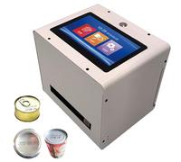 ZWJABYY Automatic Industrial Inkjet Printer,Portable Desktop Inkjet Printer,12.7/25.4mm Desktop Production Date QR Code for Surface Printing,25.4mm