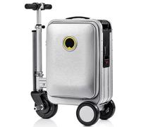 ZWJABYY Lightweight Electric Rideable Suitcase 20 Inch Carry-On,74WH Battery 13km/h, 5.5" All-Terrain Wheels,6° Climb,TSA Lock for Adults A-Black