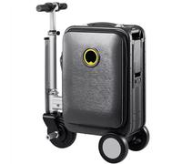 ZWJABYY Smart Rideable Suitcase Electric 20" Carry-On Luggage for Adults, 250W Motor 13km/h,with USB Port & TSA Lock,Lightweight Portable Travel Scooter A-Black