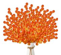 ZWLIYCHN Christmas Berries 40PCS, Artificial Orange Berries 21cm, Wreath, Handicrafts, Christmas Tree, Home, Gift, Autumn Decoration