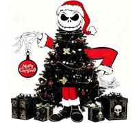 ZWLIYCHN Large Gothic Christmas Tree Topper Set, Extra Thick Cardboard Hanging Christmas Tree Decorations, Gothic Head Arm Leg for Xmas Tree Ornaments for Christmas Halloween New Year Holidays