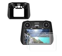ZWLLKJGS Silicone Case + 9H Screen Protector for DJI Mini 3 Pro/Mini 3/Mavic 3/Air 2S/Mavic 3 Pro RC Controller, Drone Accessories