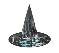 ZWLPNZZD (New York paintings) Printed Foldable Halloween Hat Holiday Costume Cap Cosplay Party Witch Hats 1