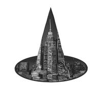 ZWLPNZZD (New York paintings) Printed Foldable Halloween Hat Holiday Costume Cap Cosplay Party Witch Hats 2 PCS