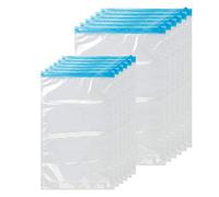 ZWMYF Small Vacuum Storage Bag, Roll-up Storage Bags, 12 Pack Travel Compression Bags, No Pump or Vacuum Needed, Reusable Space Saver Bags,Perfect for traveling(6(70x50) cm 6(50x35) cm)