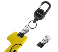 ZWOOGYM Never Lose Your Golf Headcover Retractable Clips, Your Will not be Losing Your Club Covers,Golf Club Accessories for Men and Women (black)