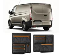 ZWPARTS 1 Pair Barn Door Storage Pocket Organiser for Ford Transit Custom | Foldable Large Capacit Campervan Tools Interior Storage Organiser