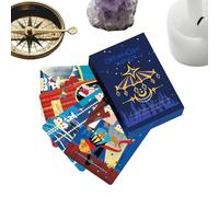 Zwpontia Beginner Tarot Deck, Entertainment Oracle Decks - Entertainment Oracle Cards,for Family Beginners Kids Teens Adults Birthday Vacation Party Club Spiritual Seekers Meditation