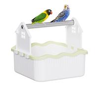Zwpontia Bird Perch Stand - Tabletop Parrot Playstand Perch - Bird Desktop Cage Toy Activity Center Playground for Budgies Finches Parakeets Conures Lovebirds