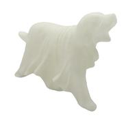Zwpontia Ghost Dog Figurine - Spooky Tabletop Decor for Dog Lovers | Spooky Party Decorations, Desk Display Ornament for Holiday Haunted House Indoor Outdoor Table Mantel Shelf Desktop