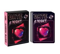 Zwpontia Intimacy Card Game - Conversation Cards Game for Adult Couples,50-Sheet Relationship Deck Romantic Intimate Activity for Travel Road Trip Honeymoon Wedding Bedroom