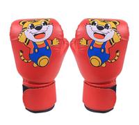 Zwpontia Kids Thai Gloves, PU Leather Cartoon Pattern Junior Breathable Mitt, Training Sparring Gloves, Punching For Age 3-12 Years Youth, Boys And Girls For Punching Bag