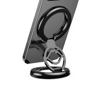 Zwpontia Magnetic Phone Ring | Magnetic Phone Mount for Gym - 360 Degree Rotation Adjustable Smartphone Mount for Home Garage Exercising Workouts Recording