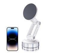 Zwpontia Phone Magnet for Car - 360 Degree Rotatable Rack - Foldable Dashboard Phone Mount with Suction Cup for Driving Road Trip Truck RV