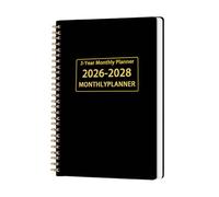 Zwpontia Planner Calendars | 2026-2028 Agenda Notebook,Management Agenda Organizer Planning Notebook for Desk Teacher College Kids Home Offices Business Work School
