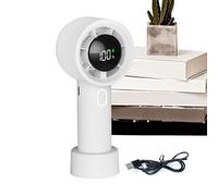 Zwpontia Portable Handheld Fan, Portable Hand Held Fan Cooling, Air Cooler Rechargeable Cool Gadgets 100 Speeds with Digital Display for Beach Home Desk Travel Accessories