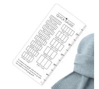 Zwpontia Quick Gauge Ruler - Sewing Gauge Tool | Knitting Measure Ruler,for Women Girls Adults Sweaters Shawls Coasters Crocheting Enthusiasts Beginners