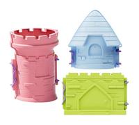 Zwpontia Sand Castle Tools,Beach Sand Toys Castle Molds for Kids - Building Kit Playset for Outdoor Games Kids Sensory Play Boys Girls Summer Vacation Travel Party Birthday Christmas Snow