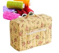 Zwpontia Sewing Machine Cover | Flower Pattern Dust Tote,with Handle and Pocket Protective Sewing Machine Carrier - for Home DIY Fabric Project Outside Adult Craft Lover Professional