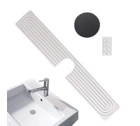 Zwpontia Sink Faucet Mat - Diatomite Around The Sink Faucet Mat - Drip Catcher Super Absorbent Splash Guard, Fast Drying Kitchen Supplies for Bathroom Hotel Apartment