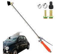 Zwpontia Sprayer Wand Replacement,Hose Sprayer Wand Replacement - Hose Quick Connector Shut Off Valve Adjustable Nozzle Cleaning Tool for Backyard Outdoor Lawn Patio Plant Tree Shrub Vegetable