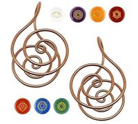 Zwpontia Tactile Meditation Rings With Spiral Form, Double Ring Set Crafted In Metal With Flowing Design, Suitable For Concentration Practices, Quiet Reflection Time And Mindful Moment Awareness