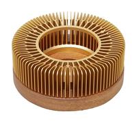 Zwpontia Tea Warmers for Teapot,Luxury Teapot Heater, Champagne Gold Tea Light Candle Holder - Solid Walnut Wood Base, Home Decoration Beverage Warmer for Living Room Bedroom Study Room